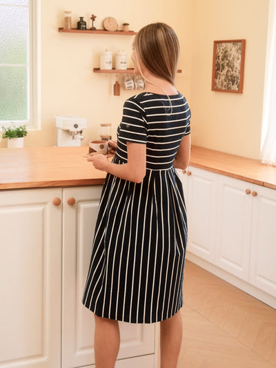 Navy/White-Striped
