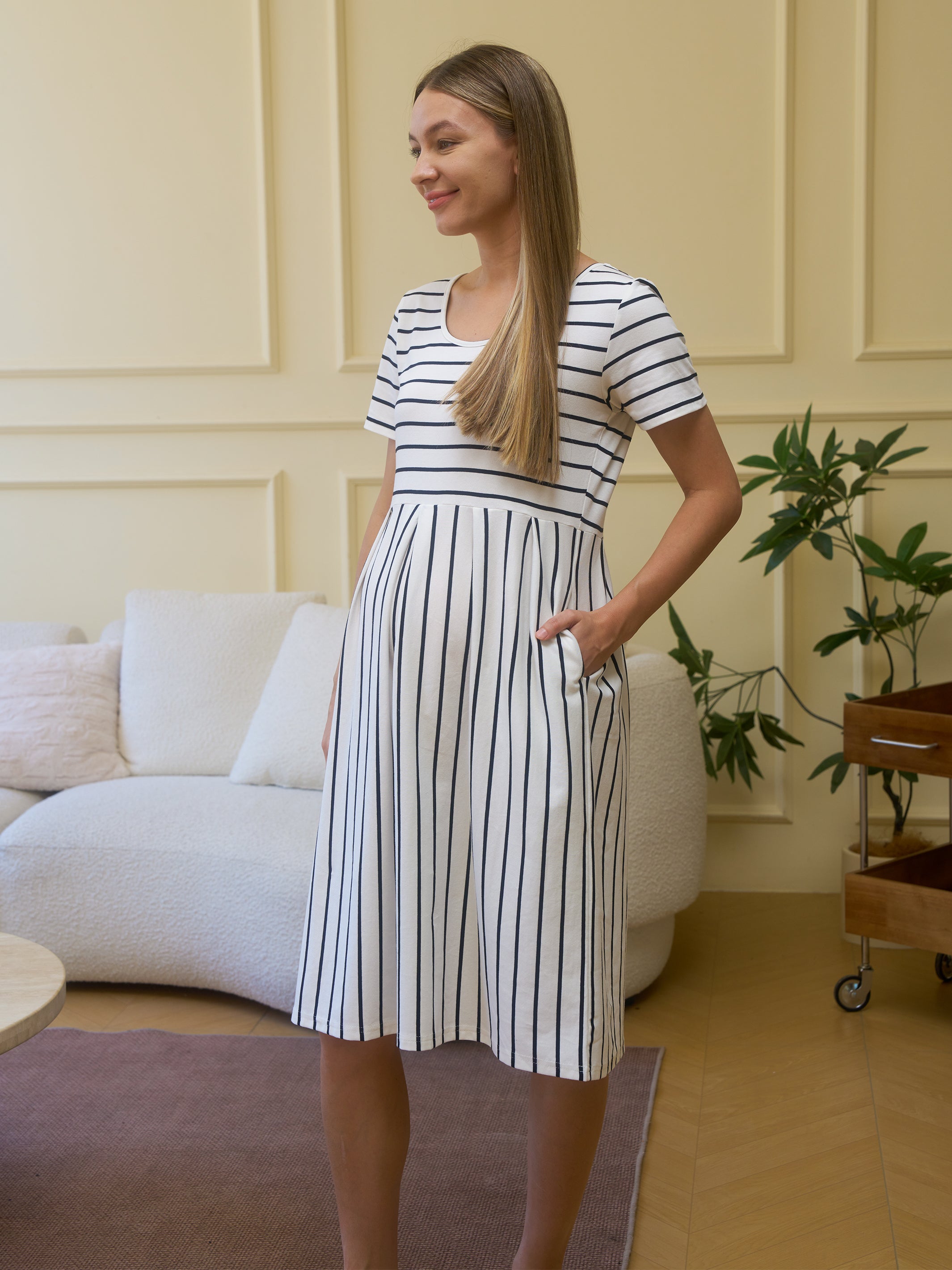White/Black-Striped